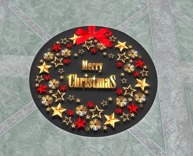 Christmas rug round (5)