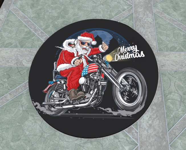 Christmas rug round (7)