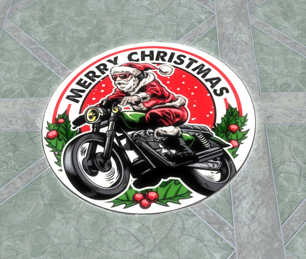  Christmas rug round (8)