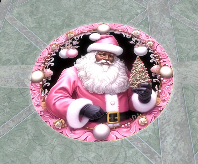 Christmas rug round (9)