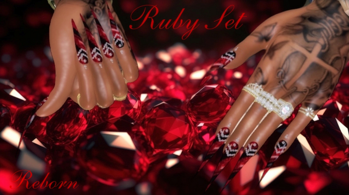 STREET CHIC RUBY GEM SET