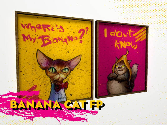 [HARMONY] - Banana Cat Painting FP