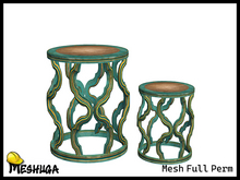 Meshuga Art Deco Furniture - End Table FULL PERM MESH