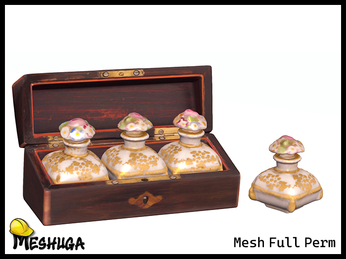Meshuga Art Nouveau Perfume Bottles  FULL PERM MESH