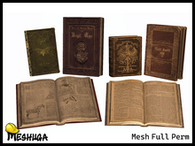 Meshuga Victorian Books Pack FULL PERM MESH
