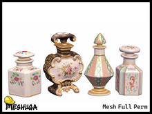 Meshuga Vintage Porcelain Perfume Bottles Pack 1 FULL PERM MESH