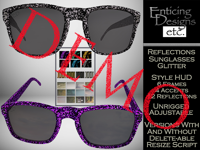 *ED DEMO Reflections Sunglasses Glitter