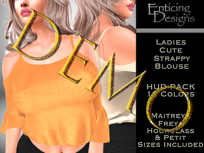 *ED DEMO Cute Strappy Blouses - 12 Colors