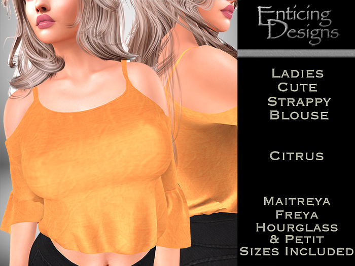 *ED Cute Strappy Blouse - Citrus