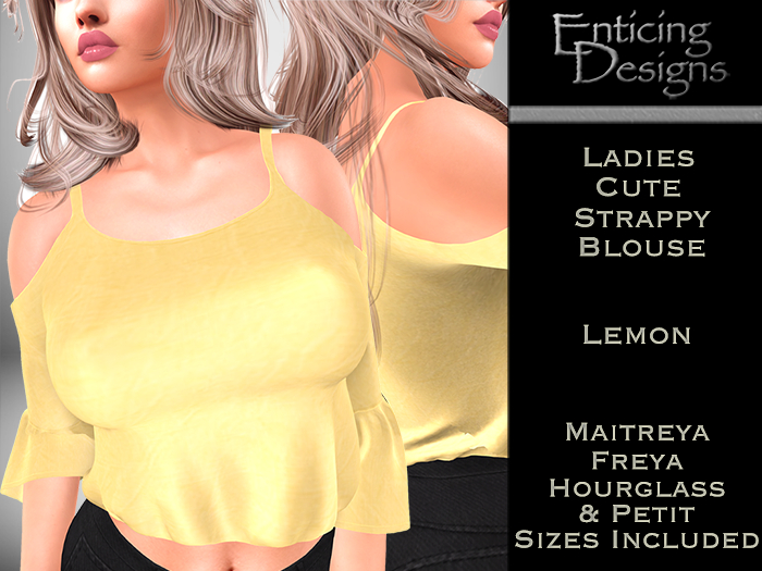 *ED Cute Strappy Blouse - Lemon