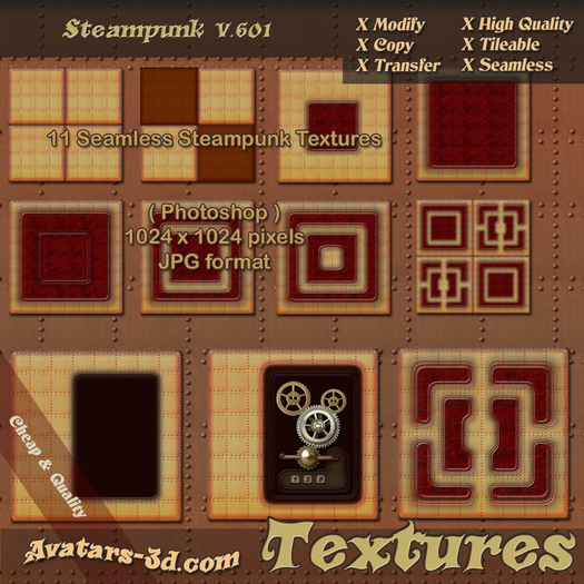 Texture Steampunk v.601 Seamless