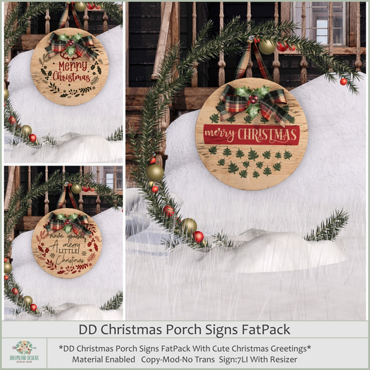DD Christmas Porch Signs FatPack