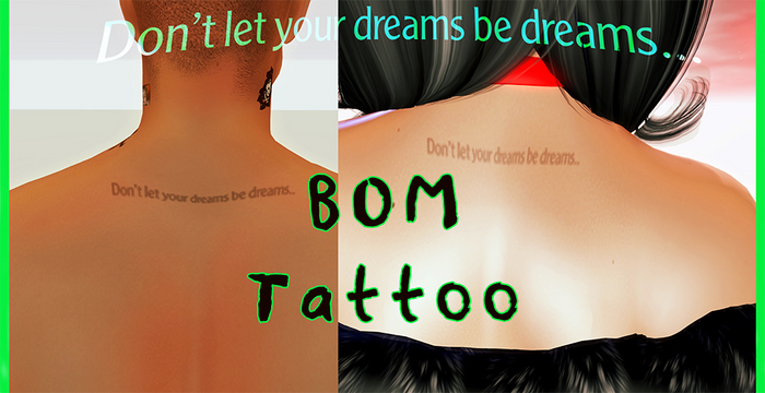Don't let your dreams be dreams tattoo