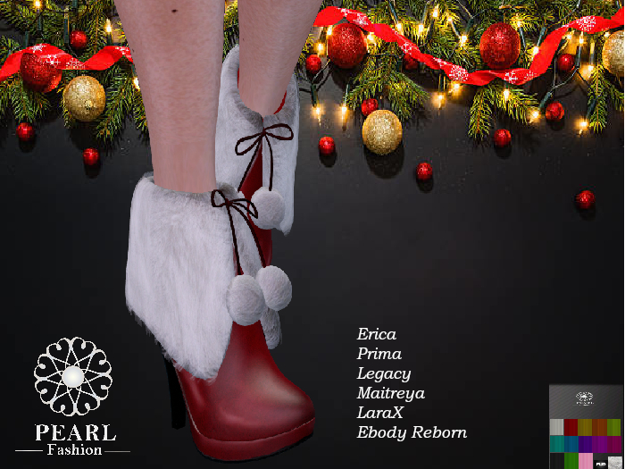 *PF::Santa Fur Ankle Boots2024(add to Unpack)