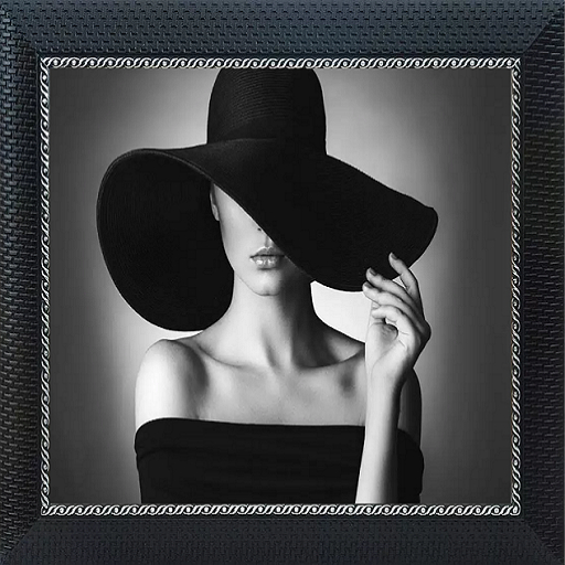 Picture "Girl in a black hat"