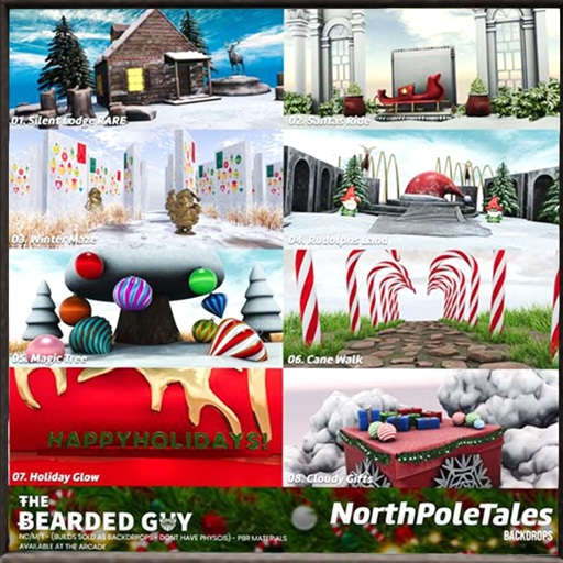 04 Rudolphs Land Backdrop - NPT - The Bearded Guy