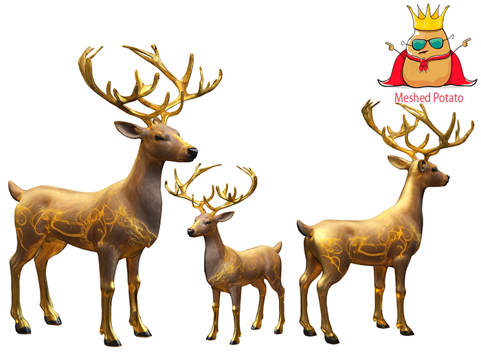 Meshed Potato - Golden Deer Full Perm