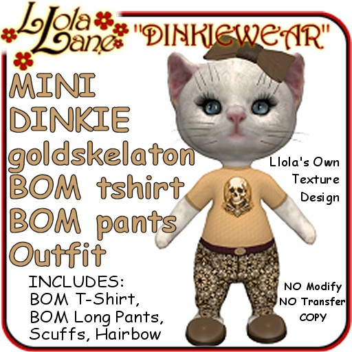 dinkie tiny DINKIEWEAR MINI BABY goldskel BOM tshirt BOM LongPants Outfit Tiny Tinie