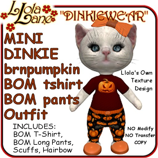 dinkie tiny DINKIEWEAR MINI BABY brownpumpkin BOM tshirt BOM LongPants Outfit Tiny Tinie