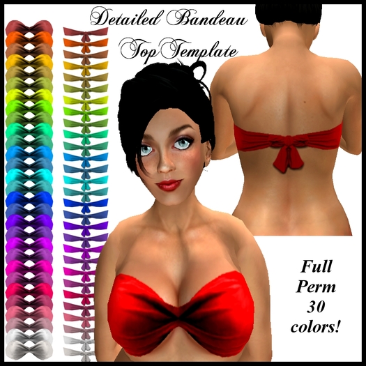 Eternal Creativity ~ Detailed Bandeau Top Templates