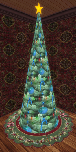 Christmas tree blue- Candy cane
