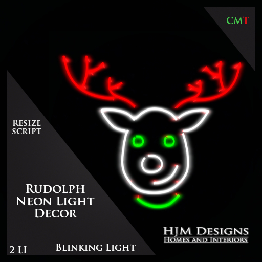 Rudolph Neon Light Decor