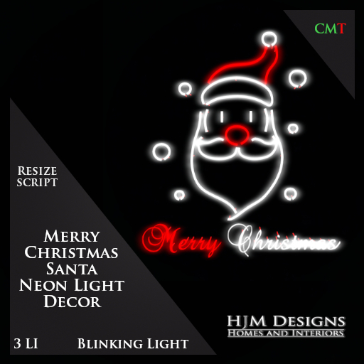Merry Christmas Santa Neon Light Decor