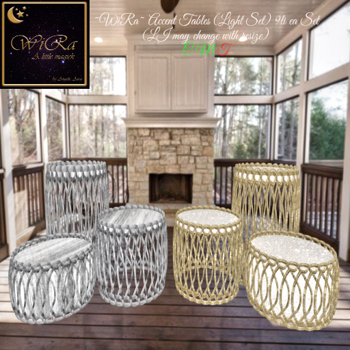 ~WiRa~ Accent Tables (Light Set) (Box)
