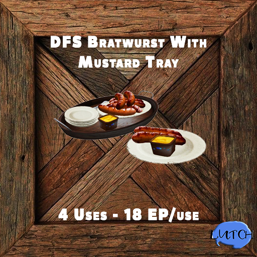 DFS Bratwurst With Mustard Tray  (TOTAL 72 EP)