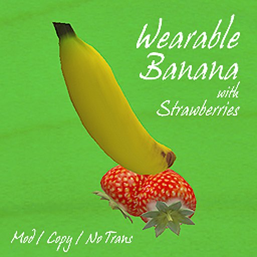 Wearable Banana With Strawberries
