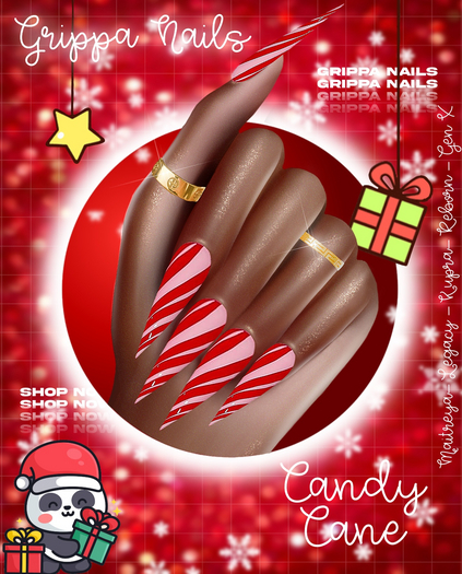Grippa Stiletto:: Candy Cane Set