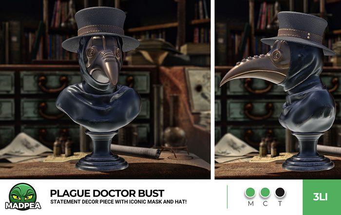 MadPea Plague Doctor Bust