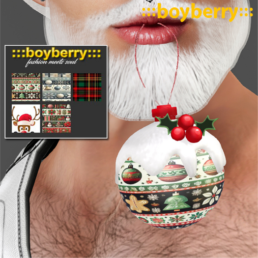boyberry Snow Ornament
