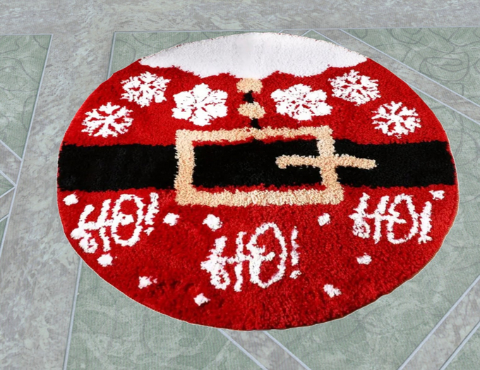 Christmas rug round (15)