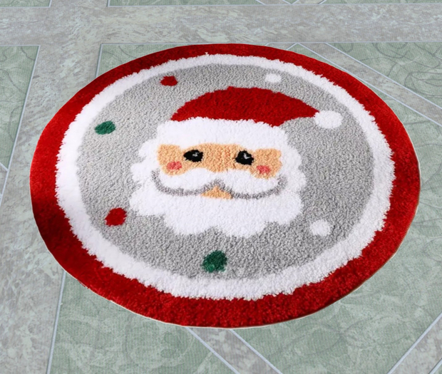 Christmas rug round (16)