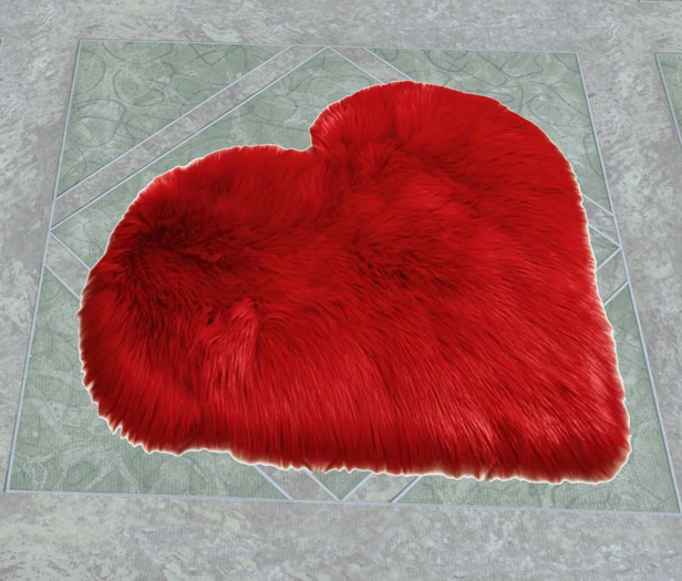  Christmas rug (21) heart