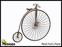 Meshuga Antique Penny-Farthing Bicycle FULL PERM MESH