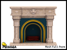 Meshuga Antique Victorian Fireplace FULL PERM MESH
