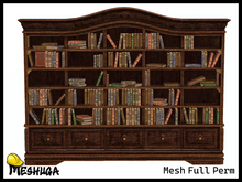 Meshuga Baroque Furniture - Ornate Bookshelf FULL PERM MESH