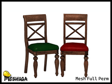 Meshuga Victorian Bar Chair FULL PERM MESH