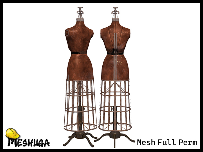 Meshuga Vintage Sewing Mannequin FULL PERM MESH