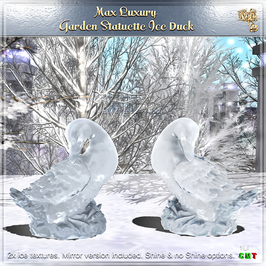 Max Luxury - Garden Statuette Ice Duck