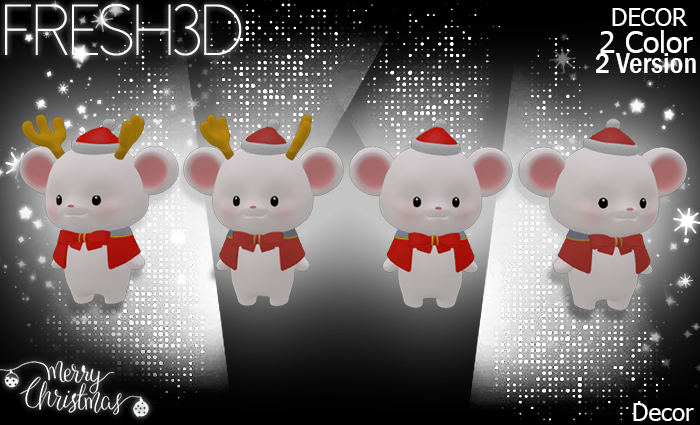 Fresh3D Xmas cute Mouse