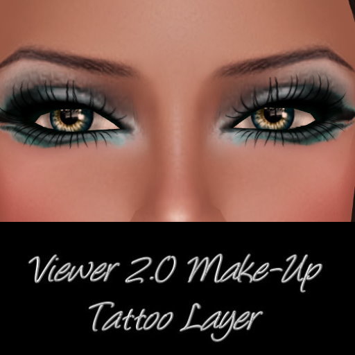 2.0 tattoo layer cat eye Light Blue