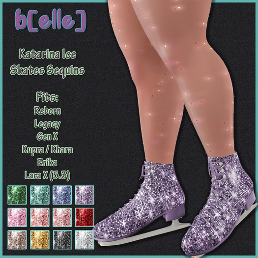 b[ELLE] Katarina Ice Skates Sequins