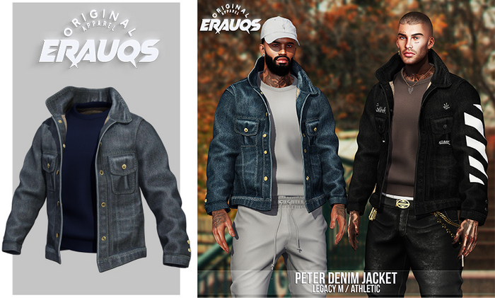 [ ERAUQS ] - Peter Denim Jacket - 10