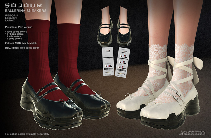 SOJOUR - Ballerina sneakers - PBR - fatpack
