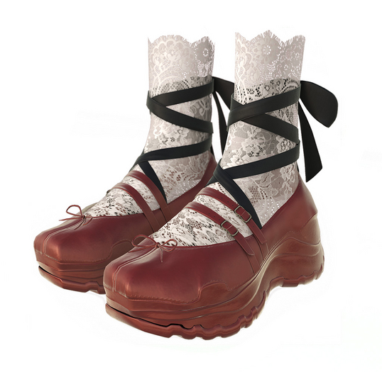 SOJOUR - Ballerina sneakers - PBR - red