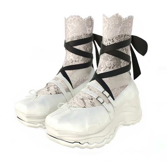 SOJOUR - Ballerina sneakers - PBR - white