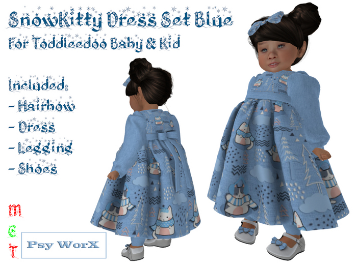 >Psy WorX< SnowKitty Dress Set TD Blue